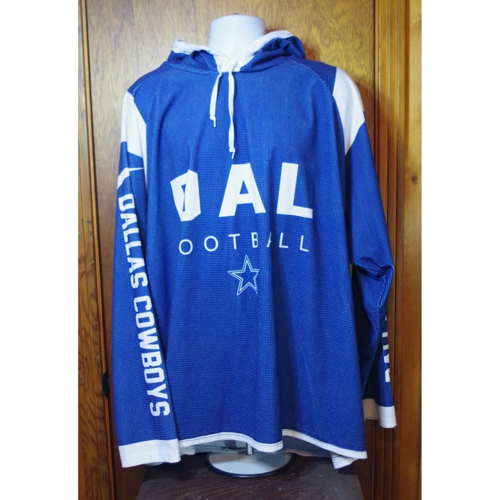 Nike Dallas Cowboys NFL Football Jersey Hoodie Blue White Men 4XL HLMS57832